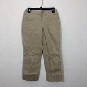 Nine West Pants Women Size‎ 4 Tan Capri Pants